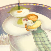 the-snowman-and-the-snow-dog-single-tier-christmas-cake-stand|M170|Luck and Luck|2